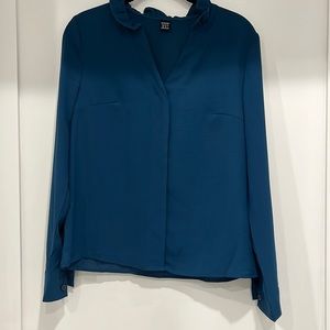 XS Shein blue blouse NWOT